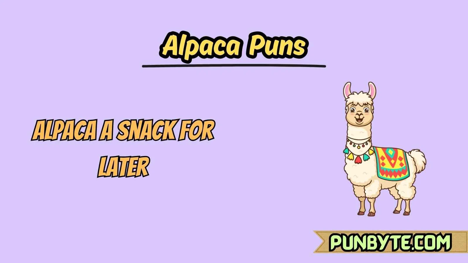 Alpaca Puns