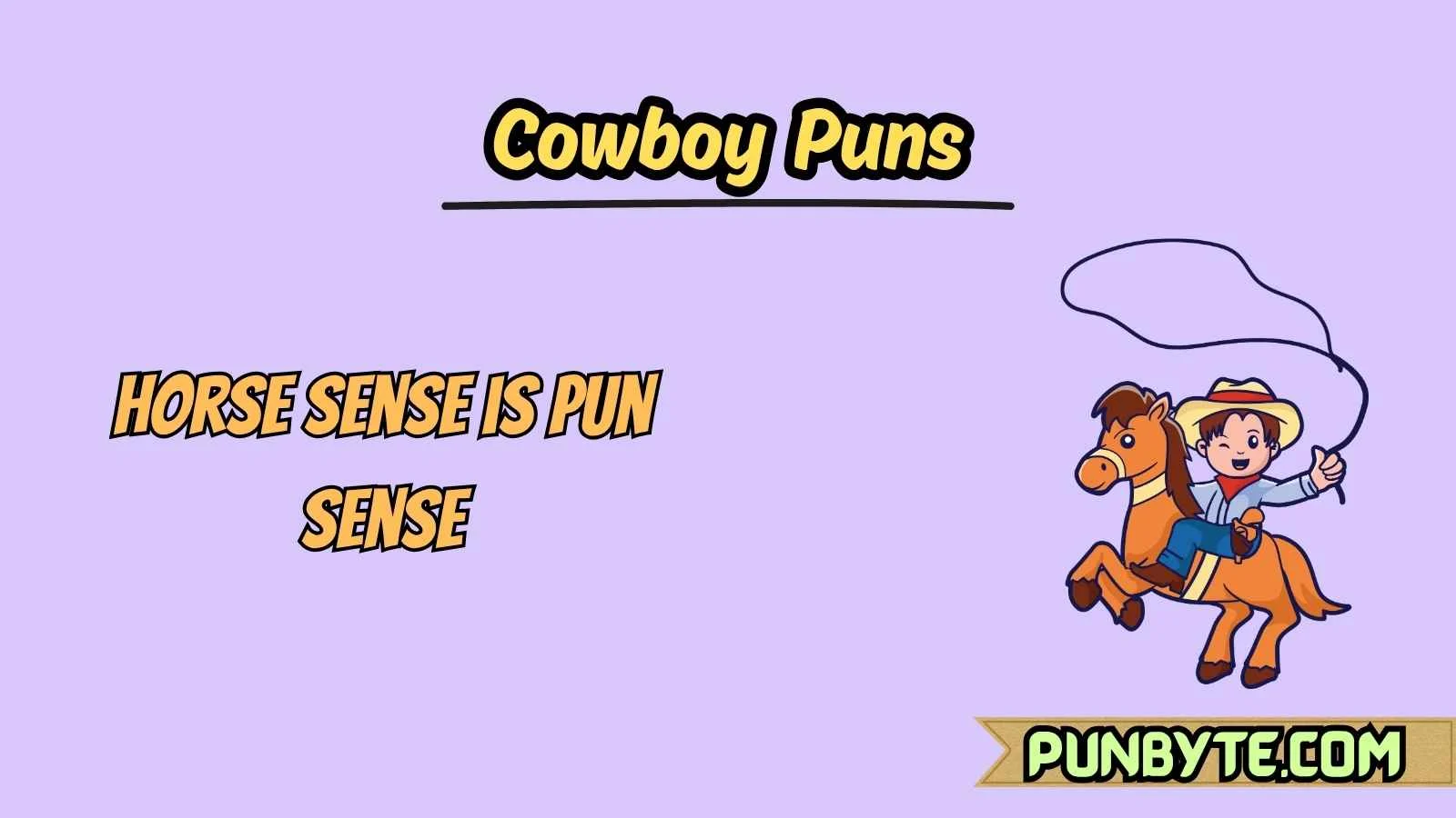 Cowboy Puns