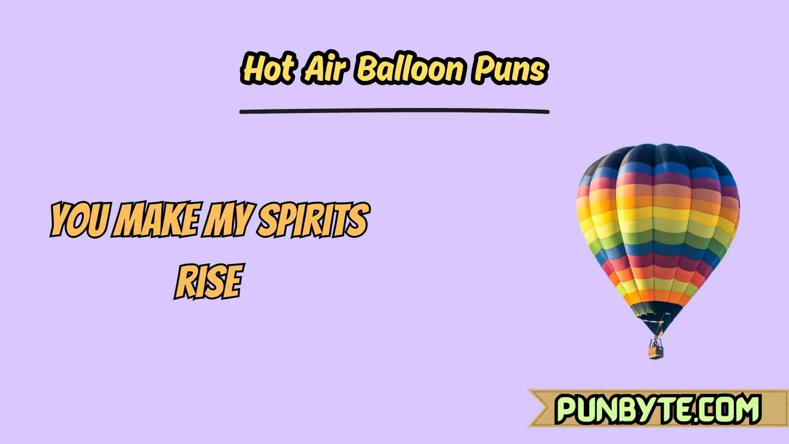 Hot Air Balloon Puns