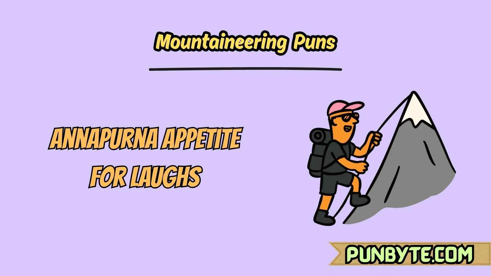 Mountaineering Puns