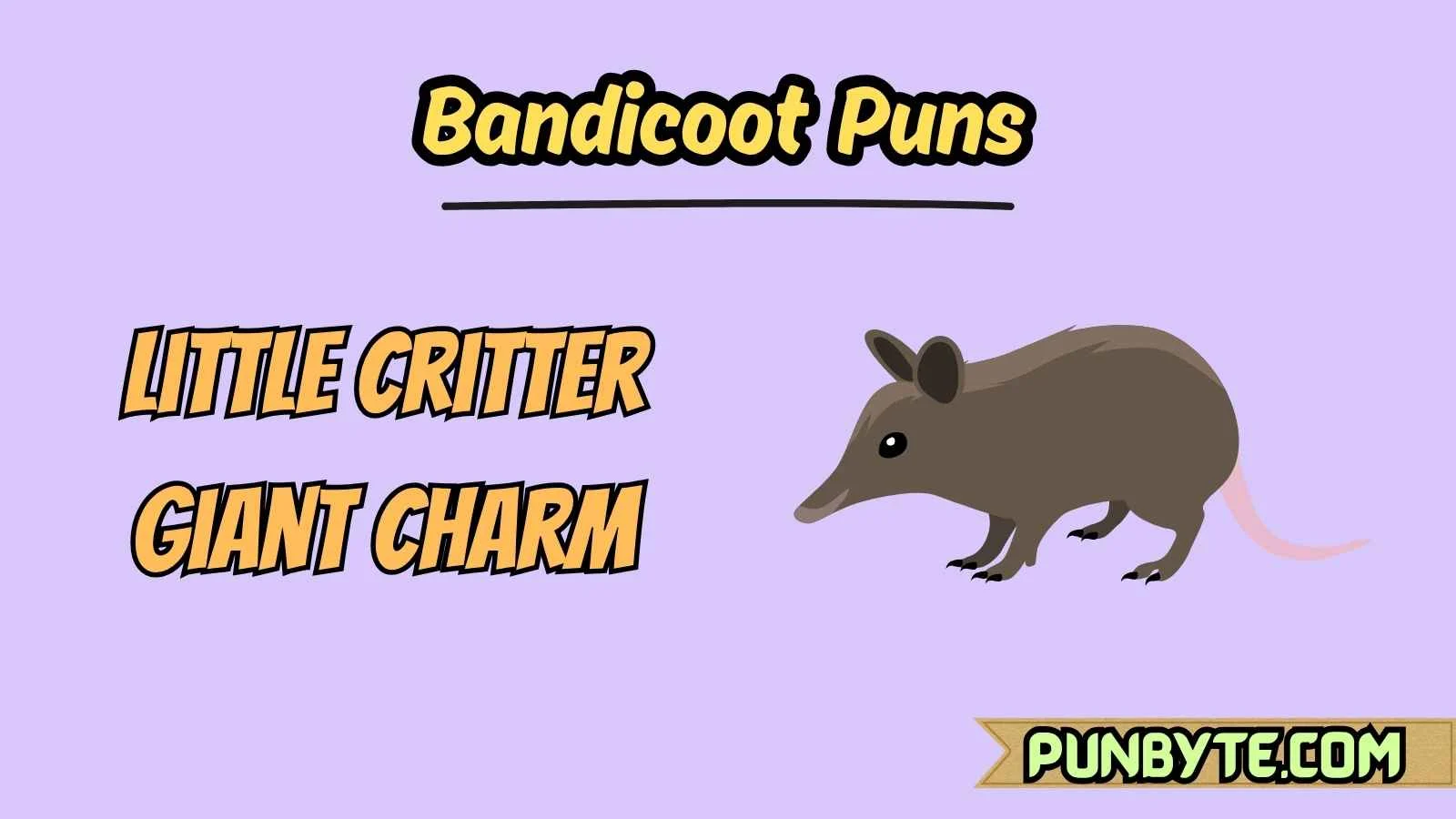 Bandicoot Puns